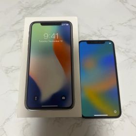 Apple iPhoneX silver 256GB 本体