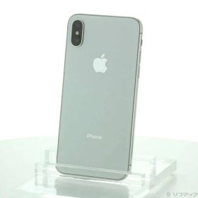 〔中古品〕 iPhoneX 64GB シルバー MQAY2J／A SIMフリー【349】