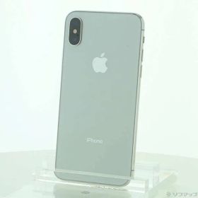〔中古品〕 iPhoneX 64GB シルバー NQAY2J／A SIMフリー【305】