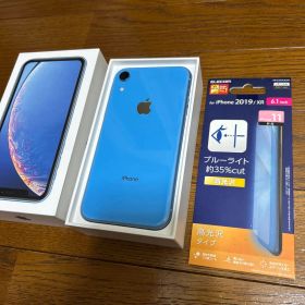 美品 iPhone XR ブルー 64G docomo