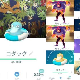 3062【PTC】在庫処分！色違いコダック（浮き輪）XXS スペシャル背景 他 | ポケモンGOのアカウントデータ、RMTの販売・買取一覧