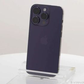 〔中古品〕 iPhone14 Pro 128GB ディープパープル MQ0F3J／A SIMフリー【196】