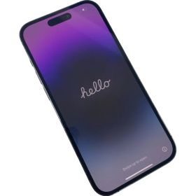 SIMフリー Apple iPhone 14 Pro 128GB MQ0F3J/A Appleストア購入品 パープル スマートフォン スマホ バッテリー最大容量85％ 【中古/ジャンク品】 12508K271