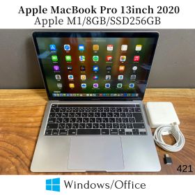 ［訳あり］Apple MacBook Pro 13inch 2020/Apple M1/8GB/SSD256GB/Windows11/Office 2024/421