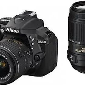 【中古】Nikon デジタル一眼レフカメラ D5300 ダブルズームキット ブラック 2400万画素 3.2型液晶 D5300WZBK