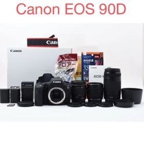 デジタル一眼レフカメラCanon EOS 90Dトリプルレンズセット