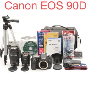 保証付き/Canon EOS 90D標準&望遠ダブルレンズセット