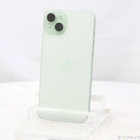 〔中古品〕 iPhone15 Plus 256GB グリーン MU0Q3J／A SIMフリー【348】