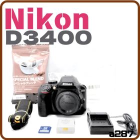 ボディのみ 美品✨Nikon D3400 デジタル一眼レフカメラ 初心者