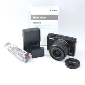 Canon キャノン EOS M100 + EF-M 15-45mm IS STM ブラック レンズセット