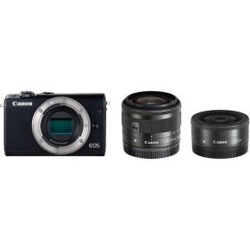 キヤノン Canon EOS M100 ダブルレンズキット ブラック SDカード付き