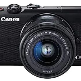【中古】(非常に良い)Canon ミラーレス一眼カメラ EOS M100 EF-M15-45 IS STM レンズキット(ブラック) EOSM100BK1545ISSTMLK