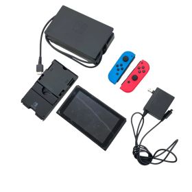 186000 ジャンク品 任天堂 ／ Nintendo ニンテンドー Nintendo Switch NINTENDO SWITCH HAC-001 ネオンブルー ネオンレッド 付属品付き 本体