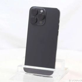 〔中古品〕 iPhone15 Pro Max 1TB ブラックチタニウム MU6Y3J／A SIMフリー【295】