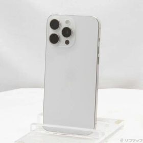〔中古品〕 iPhone15 Pro Max 1TB ホワイトチタニウム MU703J／A SIMフリー【349】