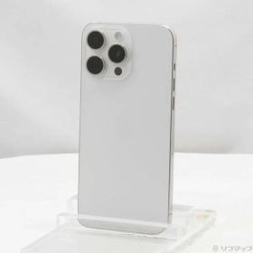 〔中古品〕 iPhone15 Pro Max 1TB ホワイトチタニウム MU703J／A SIMフリー【377】