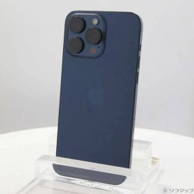 〔中古品〕 iPhone15 Pro Max 256GB ブルーチタニウム MU6T3J／A SIMフリー【352】