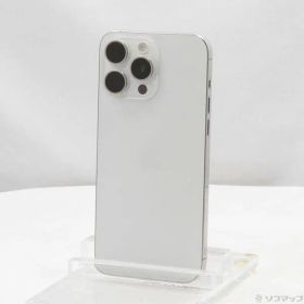 〔中古品〕 iPhone15 Pro Max 512GB ホワイトチタニウム MU6V3J／A SIMフリー【305】
