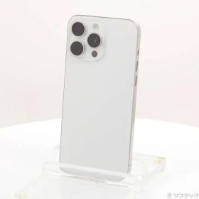 〔中古品〕 iPhone15 Pro Max 512GB ホワイトチタニウム MU6V3J／A SIMフリー【196】