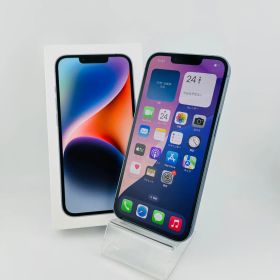 バッテリー良好 iPhone14 256GB ブルー SIMフリー(simロック解除済) 白ロム 中古 本体 動作確認済 【最短送料無料】X-1396