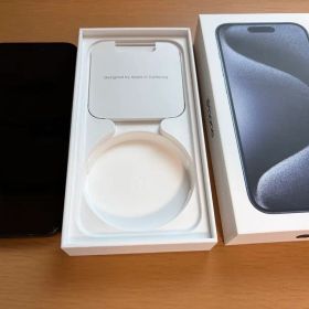 美品Apple iPhone 15 Pro ブルーチタニウム 本体256GB