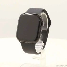 【中古】Apple(アップル) Apple Watch Series 10 GPS 46mm ジェットブラックアルミニウムケース ブラックスポーツバンド 【348-ud】
