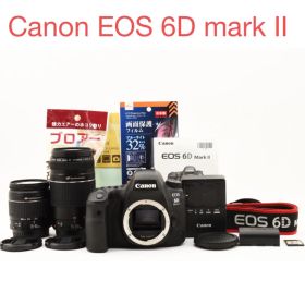 一眼レフCanon EOS 6D mark II標準&望遠ダブルレンズセット