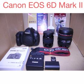 保証付き/Canon EOS 6D Mark II標準&望遠ダブルレンズセット