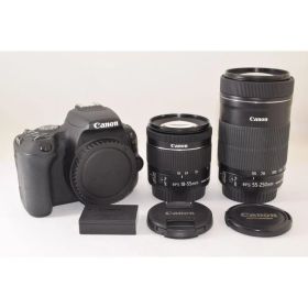 ★美品★ Canon キャノン EOS Kiss X9 ダブルズームキット ブラック デジタル一眼レフカメラ 2506779