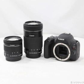〔中古品〕 EOS Kiss X9 ブラック ダブルズームキット【251】