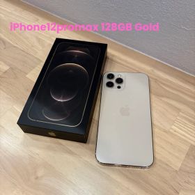 【美品】Apple iPhone12ProMax128GBゴールド