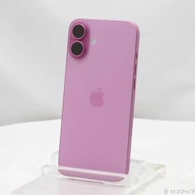 〔中古品〕 iPhone16 Plus 256GB ピンク MXVJ3J／A SIMフリー【276】
