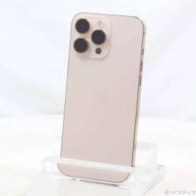 〔展示品〕 iPhone16 Pro Max 256GB デザートチタニウム 3N530J／A SIMフリー【377】