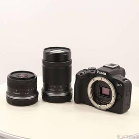 〔中古〕Canon(キヤノン) EOS R50 ダブルズームキット ブラック〔258-ud〕