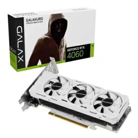 【中古】（新古品） 玄人志向 NVIDIA RTX4060 搭載 グラフィックボード GDDR6 8GB 搭載モデル GK-RTX4060-E8GB/WHITE/LP