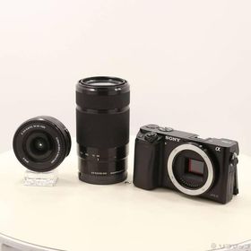 〔中古〕SONY(ソニー) α6000 ILCE-6000Y ブラック ダブルズームレンズキット〔297-ud〕