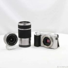 〔中古品〕 α6400 ILCE-6400Y ダブルズームレンズキット シルバー【258】