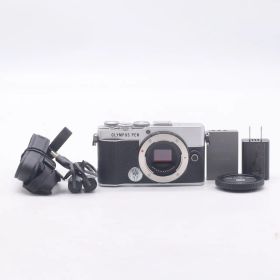 【シャッター数445枚】OM SYSTEM/オリンパス OLYMPUS PEN E-P7 ボディー シルバー 【中古】