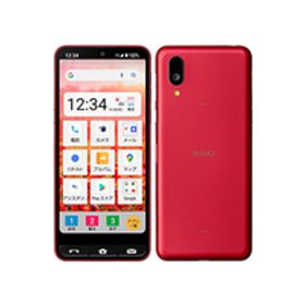 Bランク BASIO active SHG09 レッド UQmobile版SIMフリー