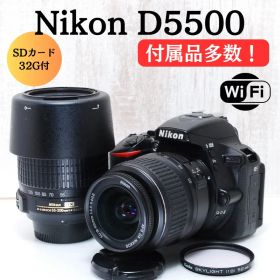 ❤️美品❤️Wi-Fi搭載機❤️ダブルレンズ❤️取説付❤️ Nikon D5500