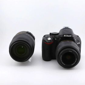 【中古】 (ニコン) Nikon D5200 ダブルズームキット ブラック【中古カメラ デジタル一眼】 ランク：B