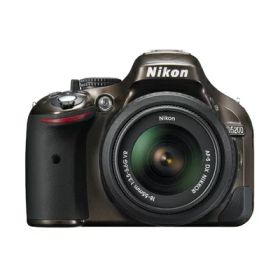 【中古】 Nikon デジタル一眼レフカメラ D5200 レンズキット AF-S DX NIKKOR 18-55mm f/3.5-5.6G VR付属 ブロンズ D5200LKBZ