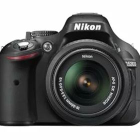 【中古】Nikon デジタル一眼レフカメラ D5200 レンズキット AF-S DX NIKKOR 18-55mm f/3.5-5.6G VR付属 ブラック D5200LKBK