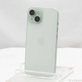 〔中古品〕 iPhone15 128GB グリーン MTMM3J／A SIMフリー【377】