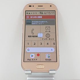 らくらくスマートフォン me F-01L ドコモ ゴールド c13933