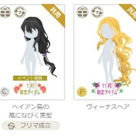 P限定/くつ、ヘアスタイル | ニコッとタウン(ニコタ)のアイテム、RMTの販売・買取一覧