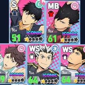 ダイヤ108000個以上＋影山＆黒尾＆牛島＆及川＆木兎＋人気アイコニック35～45体 初期垢 | ハイドリ(ハイキュー!! TOUCH THE DREAM)のアカウントデータ、RMTの販売・買取一覧