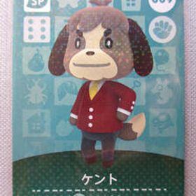 ★☆k 任天堂 Nintendo amiiboカード No.009 ケント 新品スリーブ WiiU どうぶつの森 amiibo フェスティバル アミーボ Switch 3DS ☆★