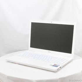 〔中古〕FUJITSU(富士通） 格安安心パソコン LIFEBOOK AH50／C3 FMVA50C3WP プレミアムホワイト 〔Windows 10〕〔295-ud〕