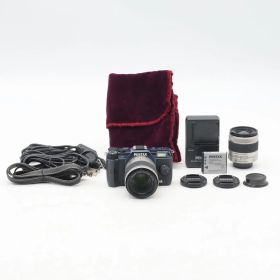 【美品】★ショット数「2,648回」Pentax Q10 ダブルズーム ネイビー